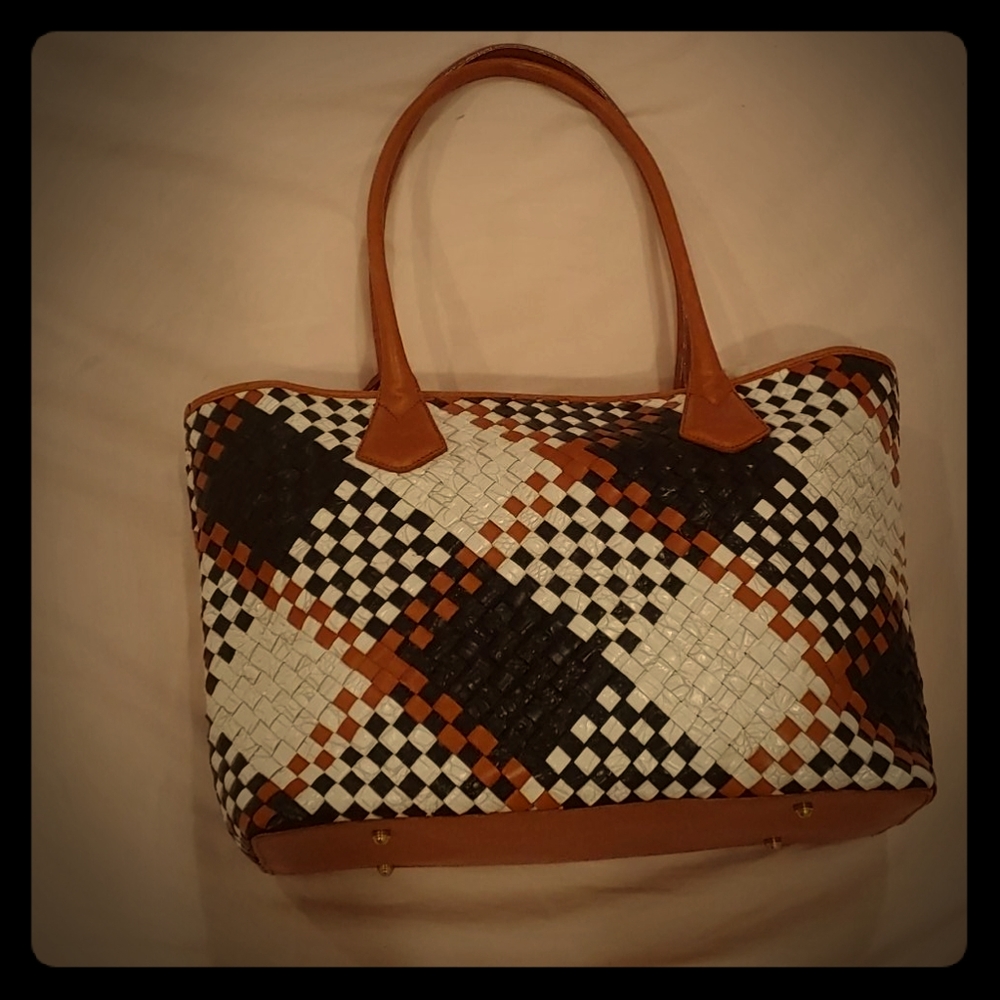 Brahmin Woven Tote
